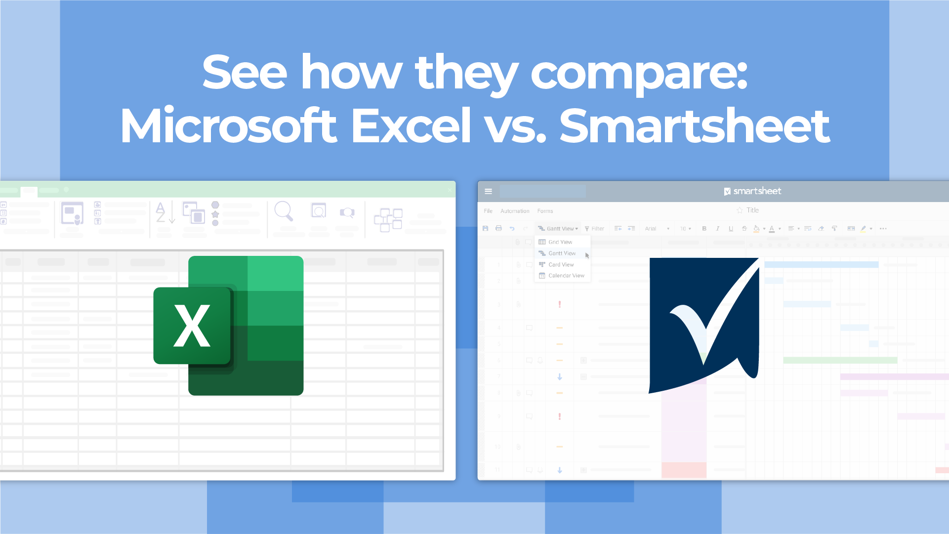 Excel vs. Smartsheet comparison video