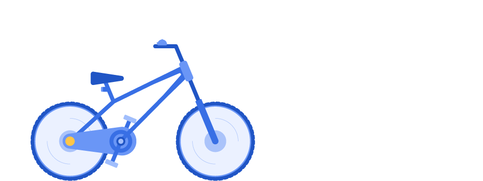 Blue pro bicycle