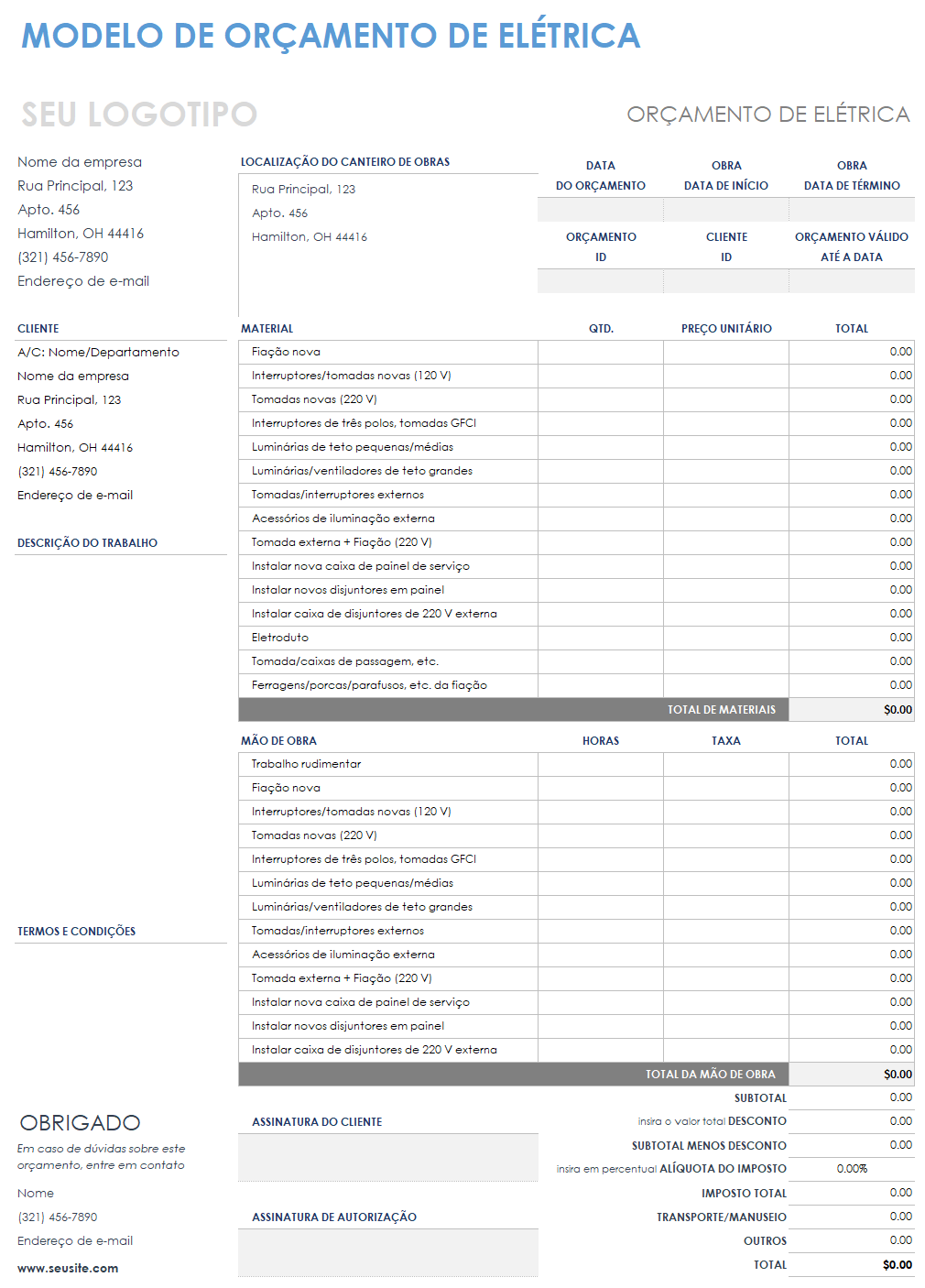 Modelos Gratuitos De Cotação Para Construção Smartsheet 1487