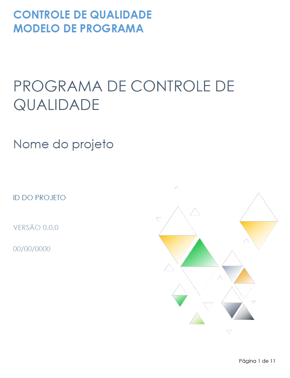  modelo de programa de controle de qualidade