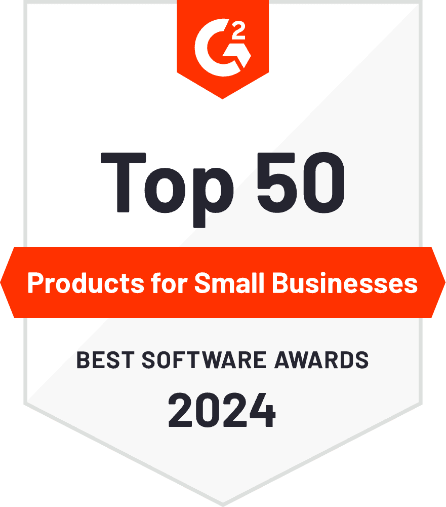 G2 Top 50 Product for Small Businesses Award 2024 logo