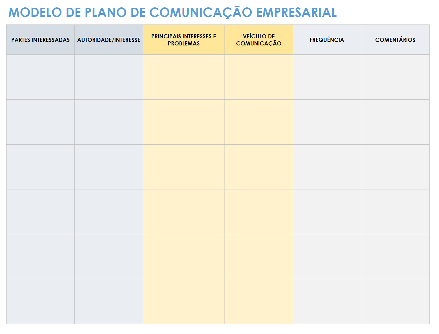  modelo de plano de comunicação empresarial