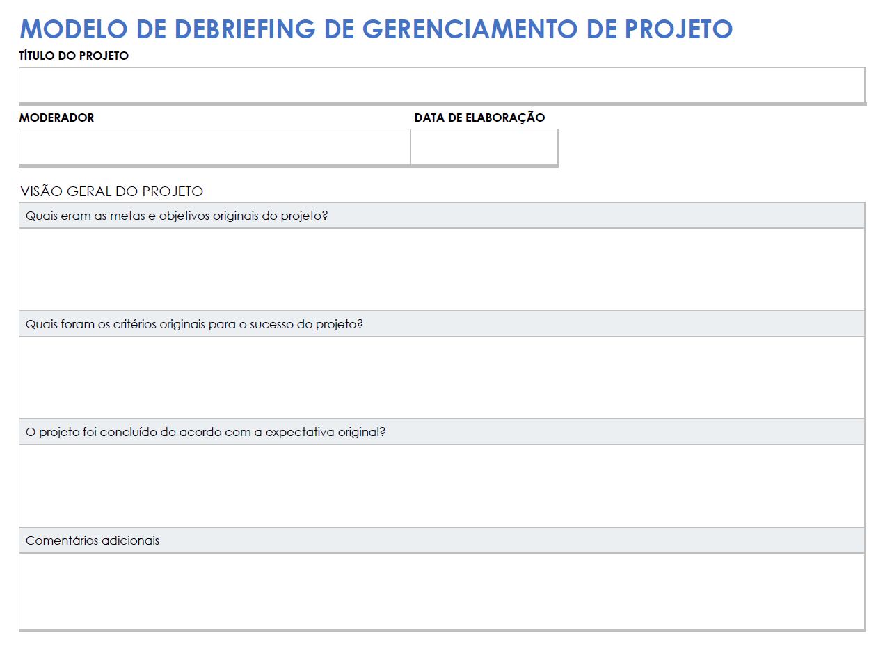 Resumo de gerenciamento de projetos