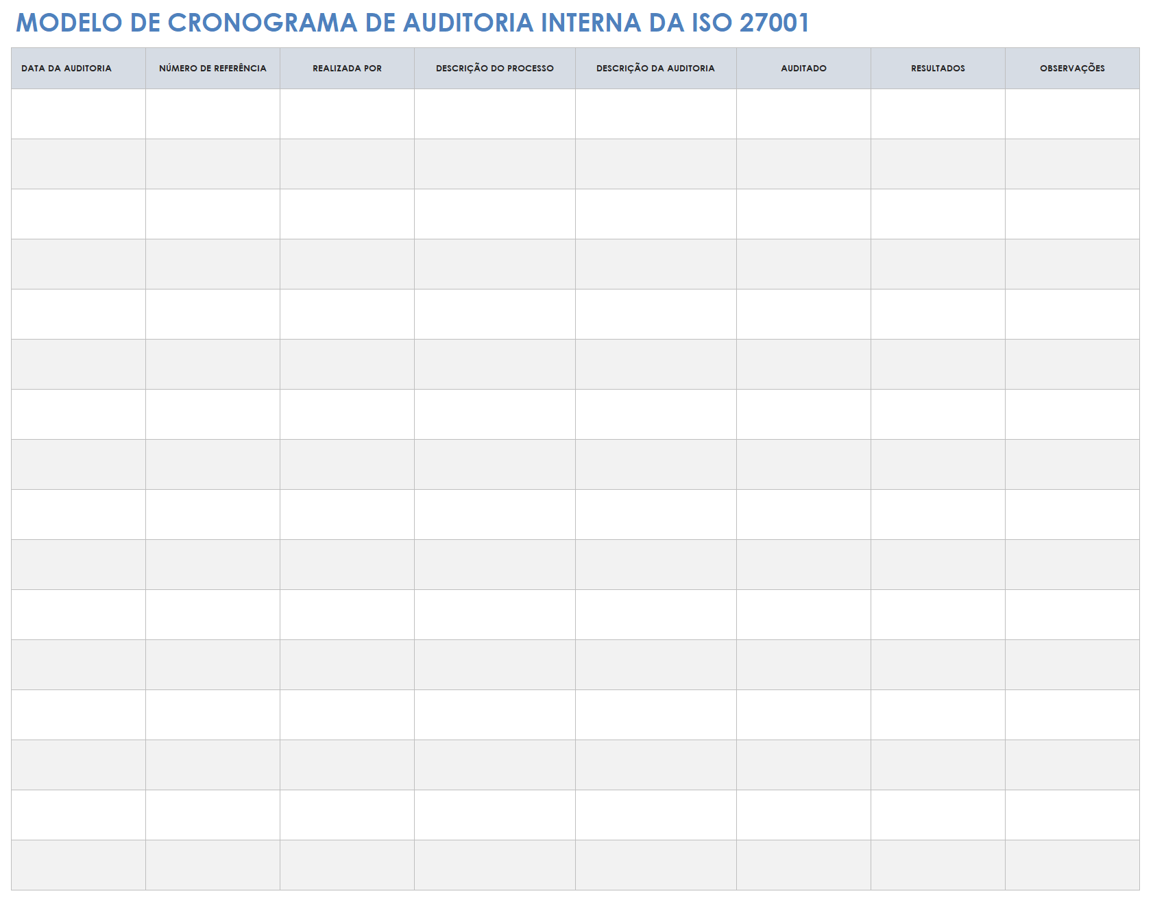  modelo de cronograma de auditoria interna iso-27001