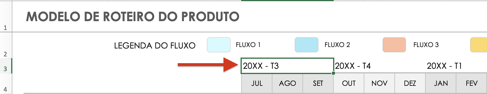 Adicionar datas de trimestres