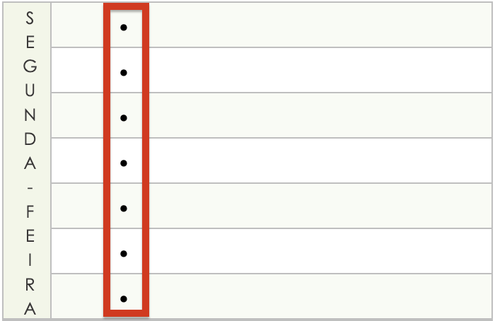 Lista de verificação Makr verificar células