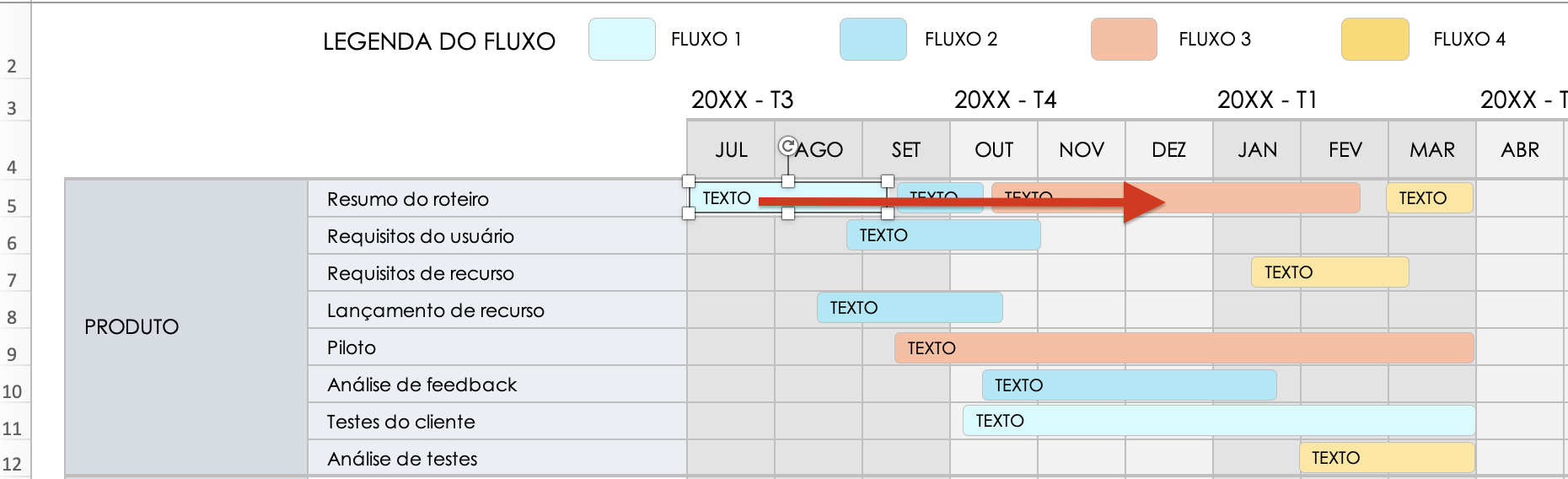 Mover fluxo de trabalho