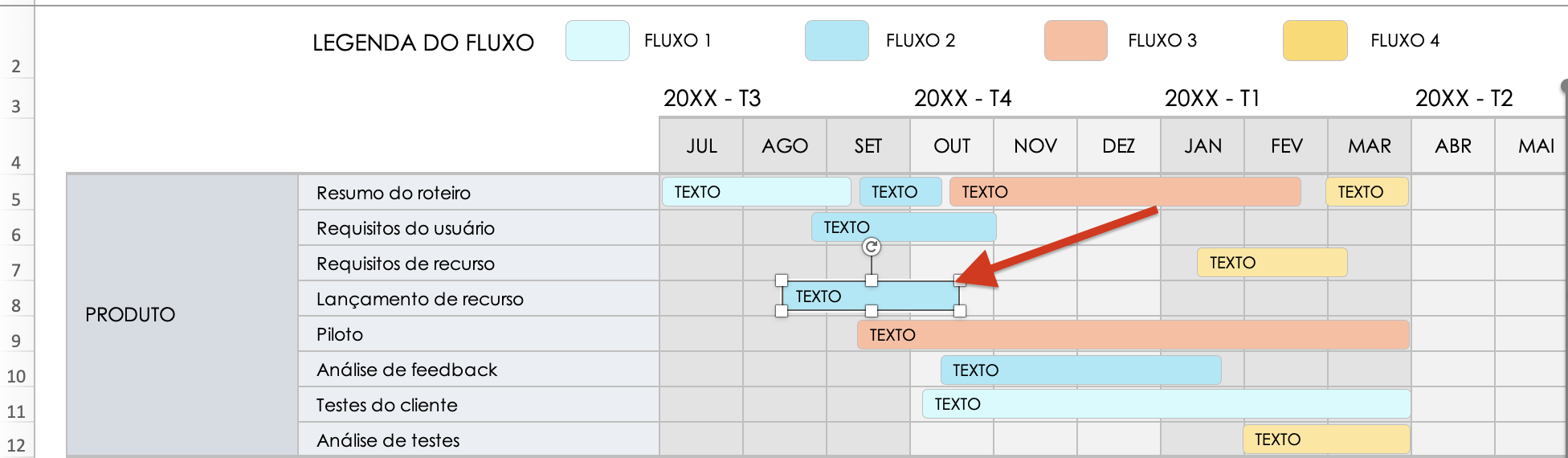 Fluxo de trabalho por turnos