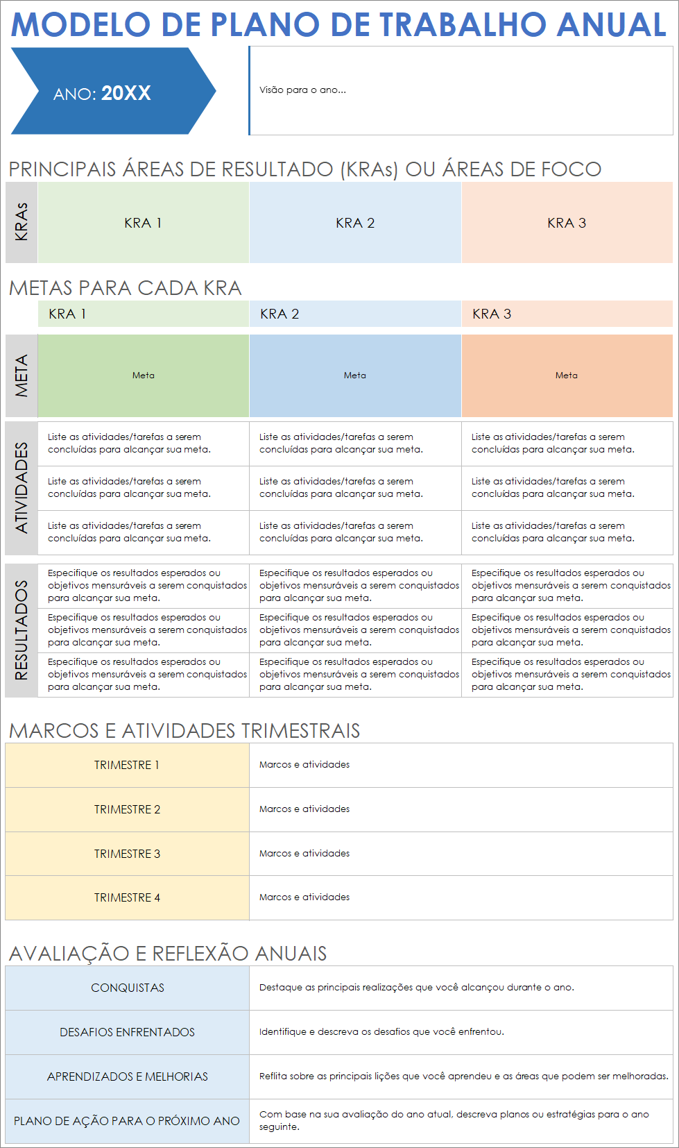  Modelo de Plano de Trabalho Anual