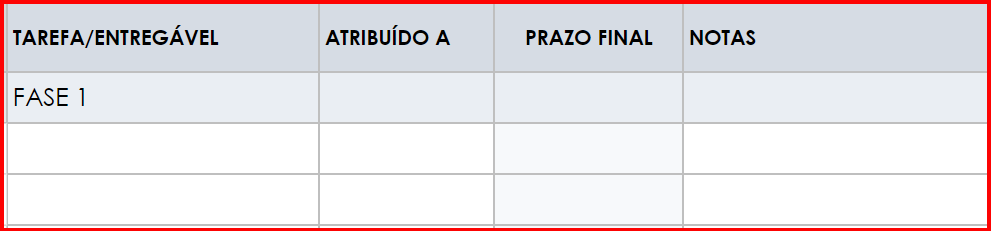  Entrega da tarefa Criar lista de verificação do projeto no Planilhas Google