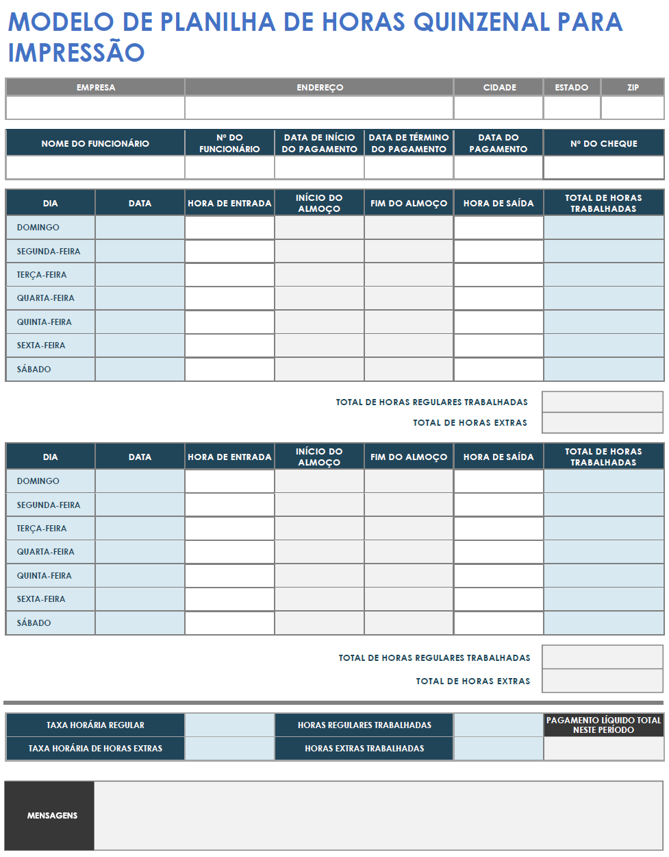  Modelo de quadro de horários quinzenal para impressão