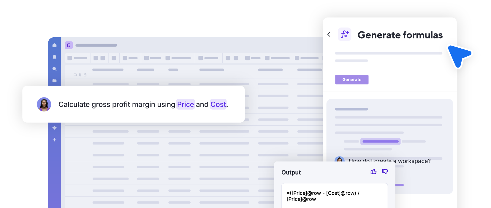 Product Screen AI Generate Formula