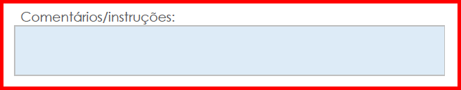 Inserir observações e instruções na ordem de compra em Microsoft Word