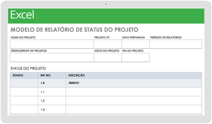 Modelo de Relatório de Estado do Projeto de TI