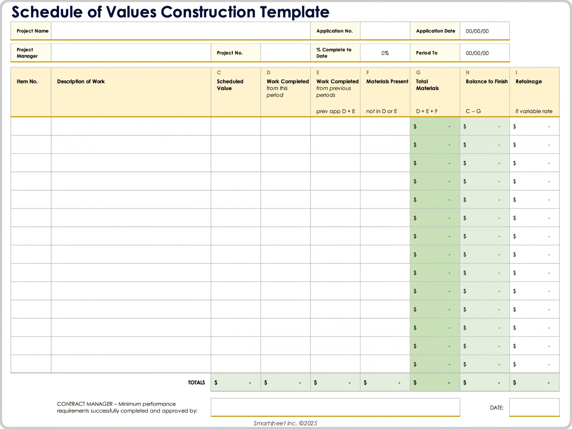 Modelo de construção de tabela de valores 10669