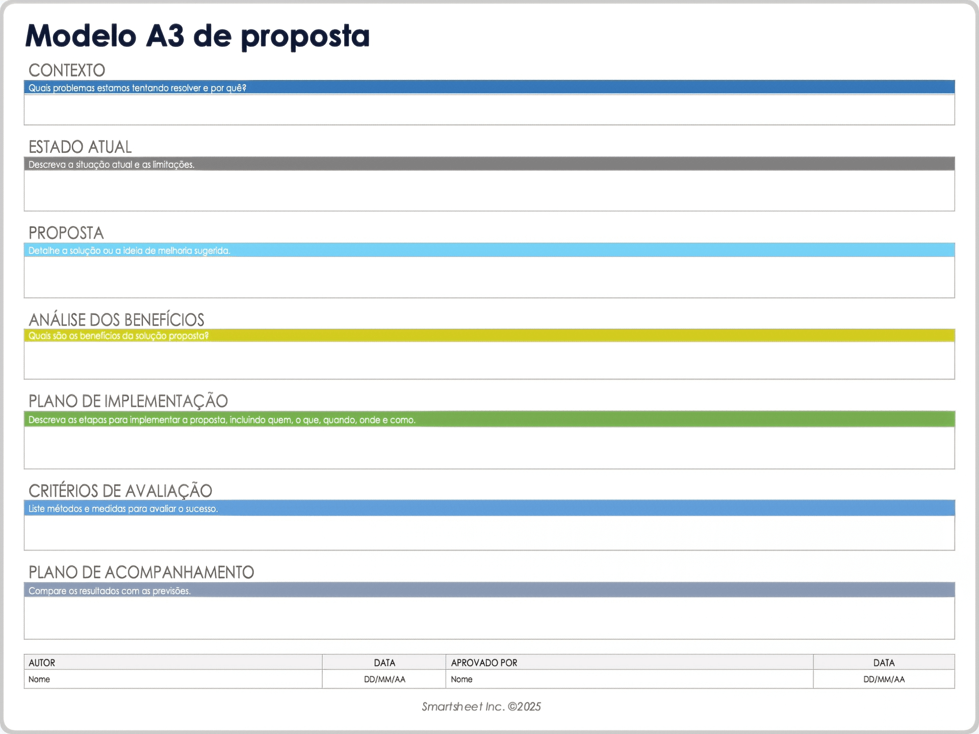 Modelo A3 de proposta