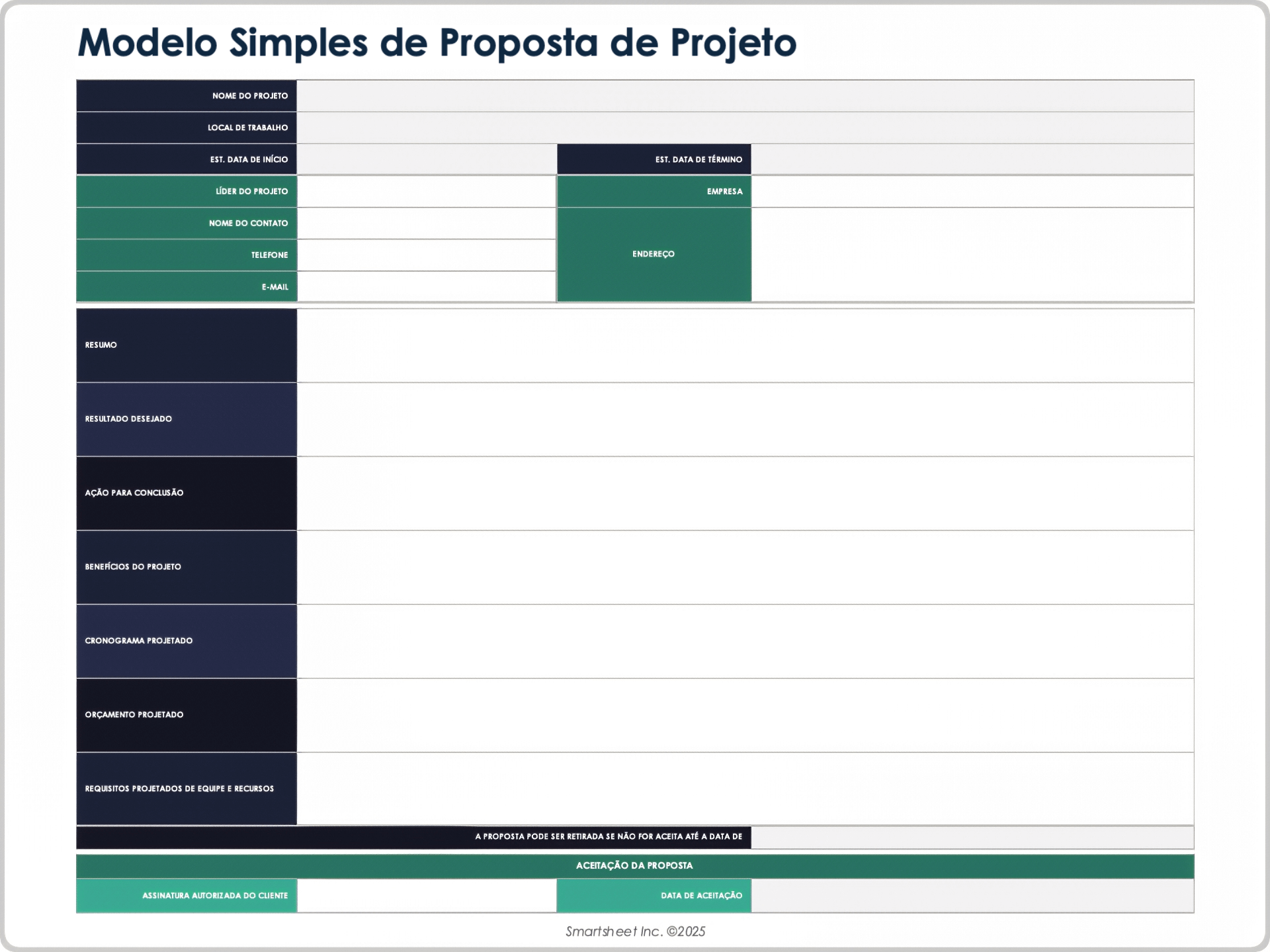  Modelo de Proposta de Projeto Simples