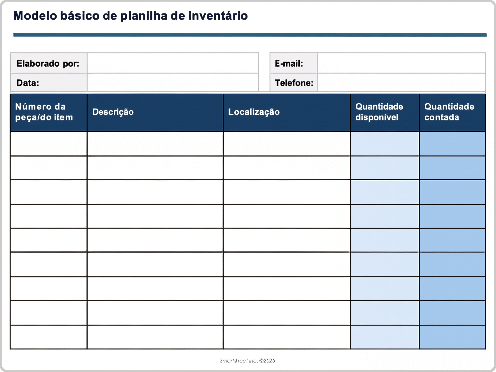 Modelo básico de inventário