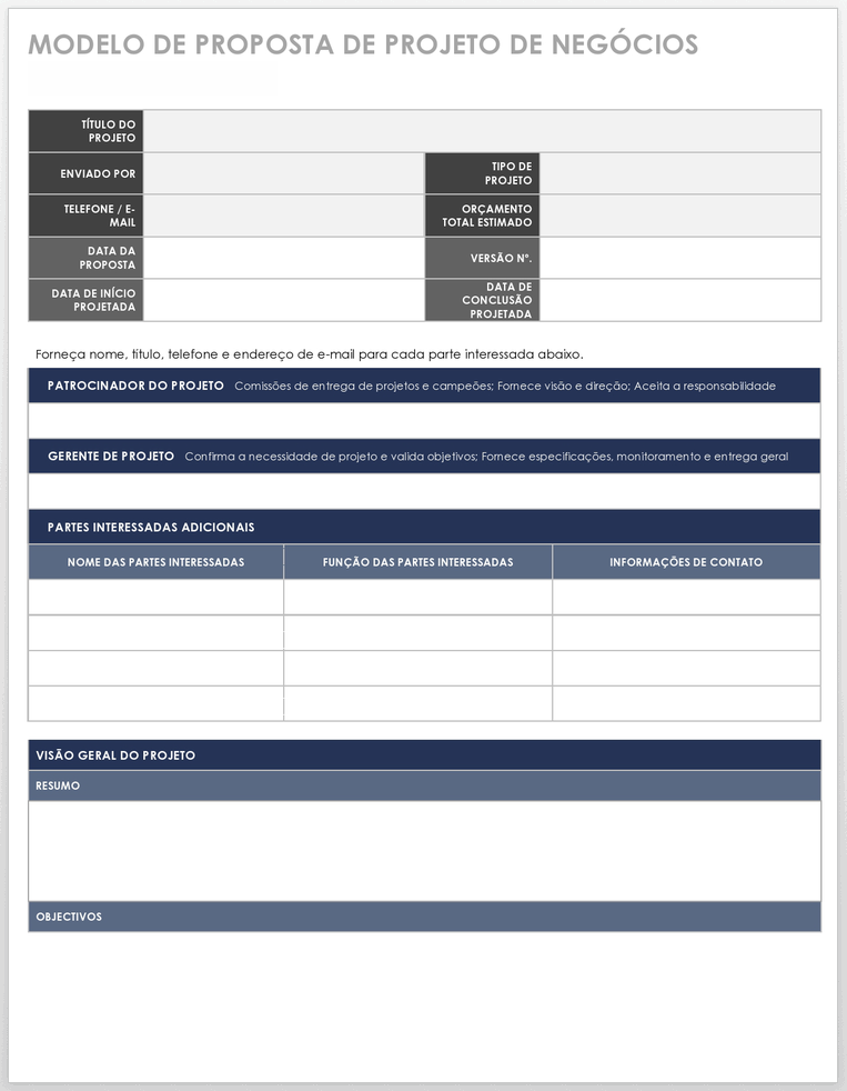 17 Modelos Gratuitos De Proposta De Projeto Dicas Smartsheet 8236