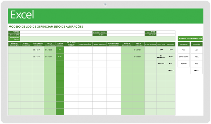 Modelos gratuitos de gerenciamento de mudan\u00e7as | Smartsheet