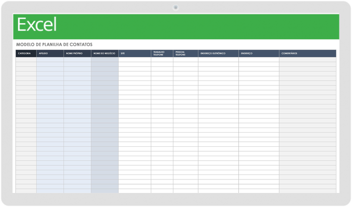 Modelos Gratuitos De Lista De Contatos Smartsheet