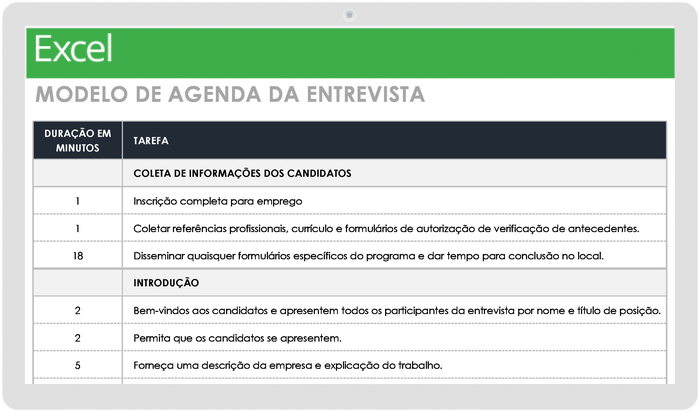 Agenda de entrevista