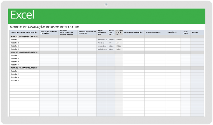 Mais De Formul Rios Gratuitos De Avalia O De Risco Smartsheet