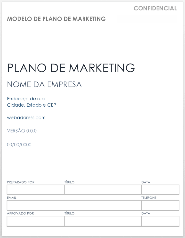 Plano de marketing