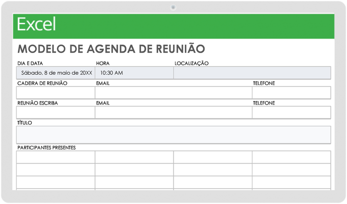 Agenda da Reunião