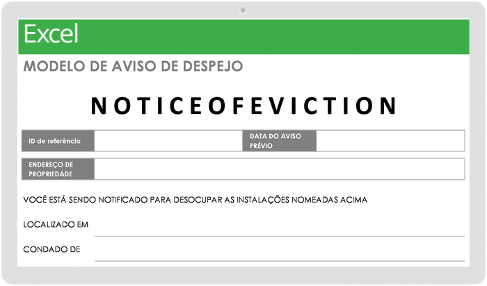  Modelo de Aviso de Despejo-Gestão de Propriedade