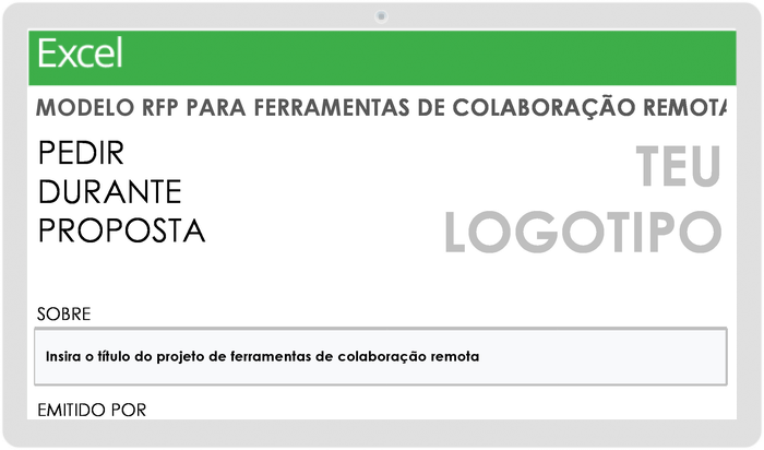 RFP Template for Remote Collaboration Tools - Portuguese 