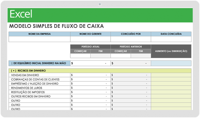 Modelos De Demonstração De Fluxo De Caixa Gratuitos Smartsheet