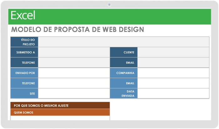Modelo de Proposta de Web Design