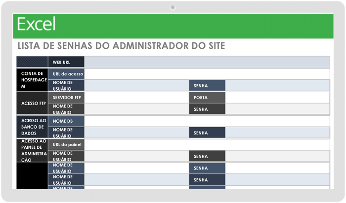 Modelos E Planilhas De Senha Gr Tis Smartsheet