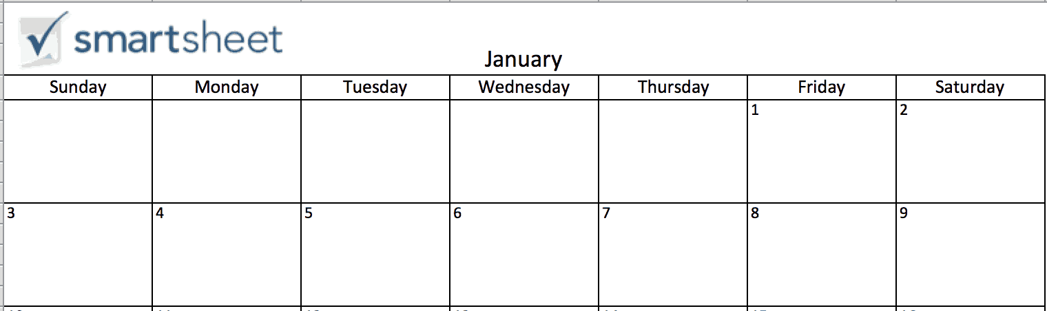 Add Picture - Calendar in Excel