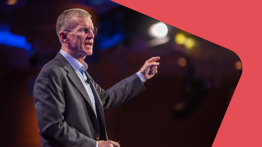 General Stanley McChrystal speaking at Smartsheet ENGAGE