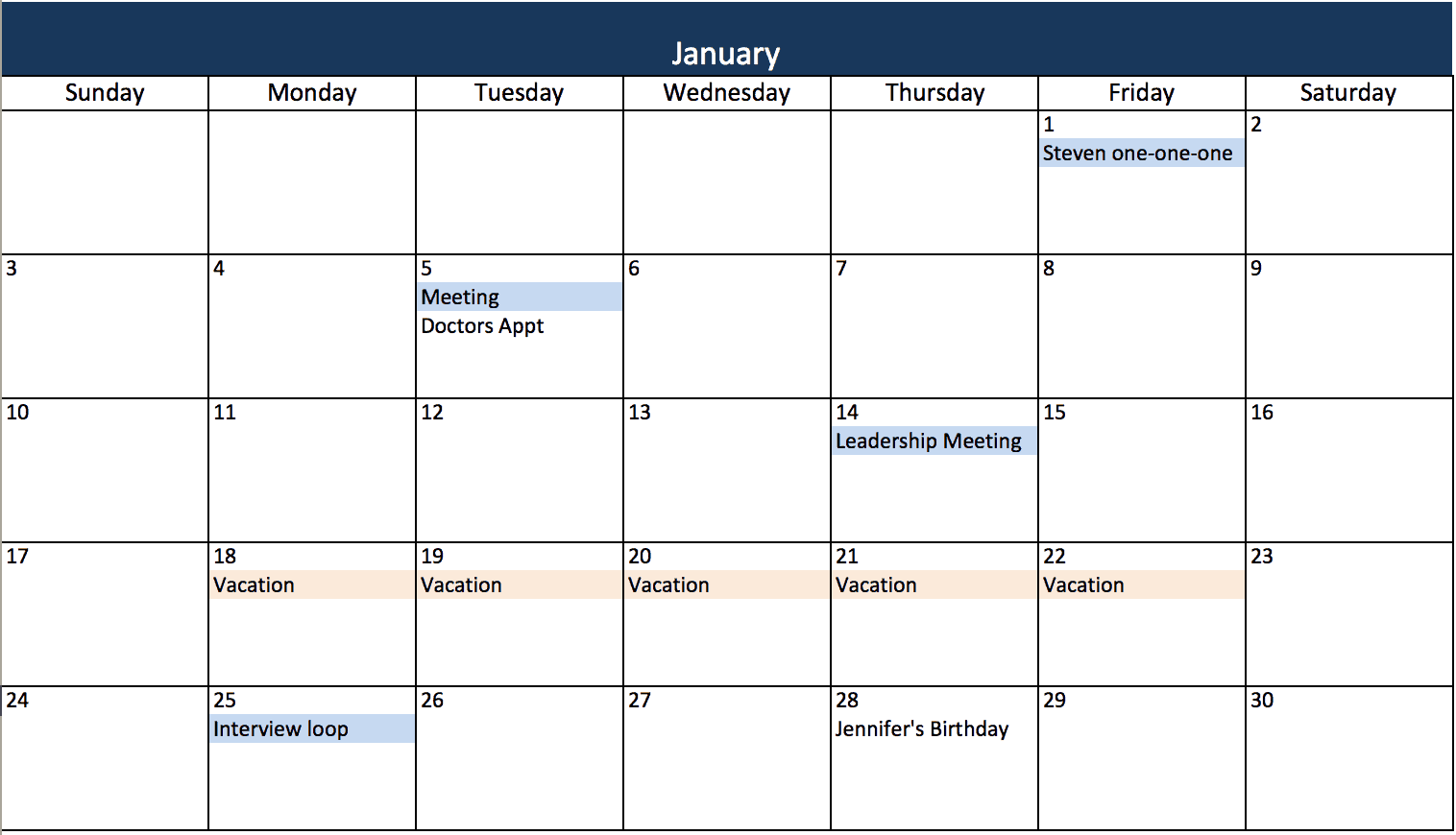 Calendario Automático Excel Modelos de calendário Excel gratuitos para impressão de 2019 e mais  recentes | Smartsheet