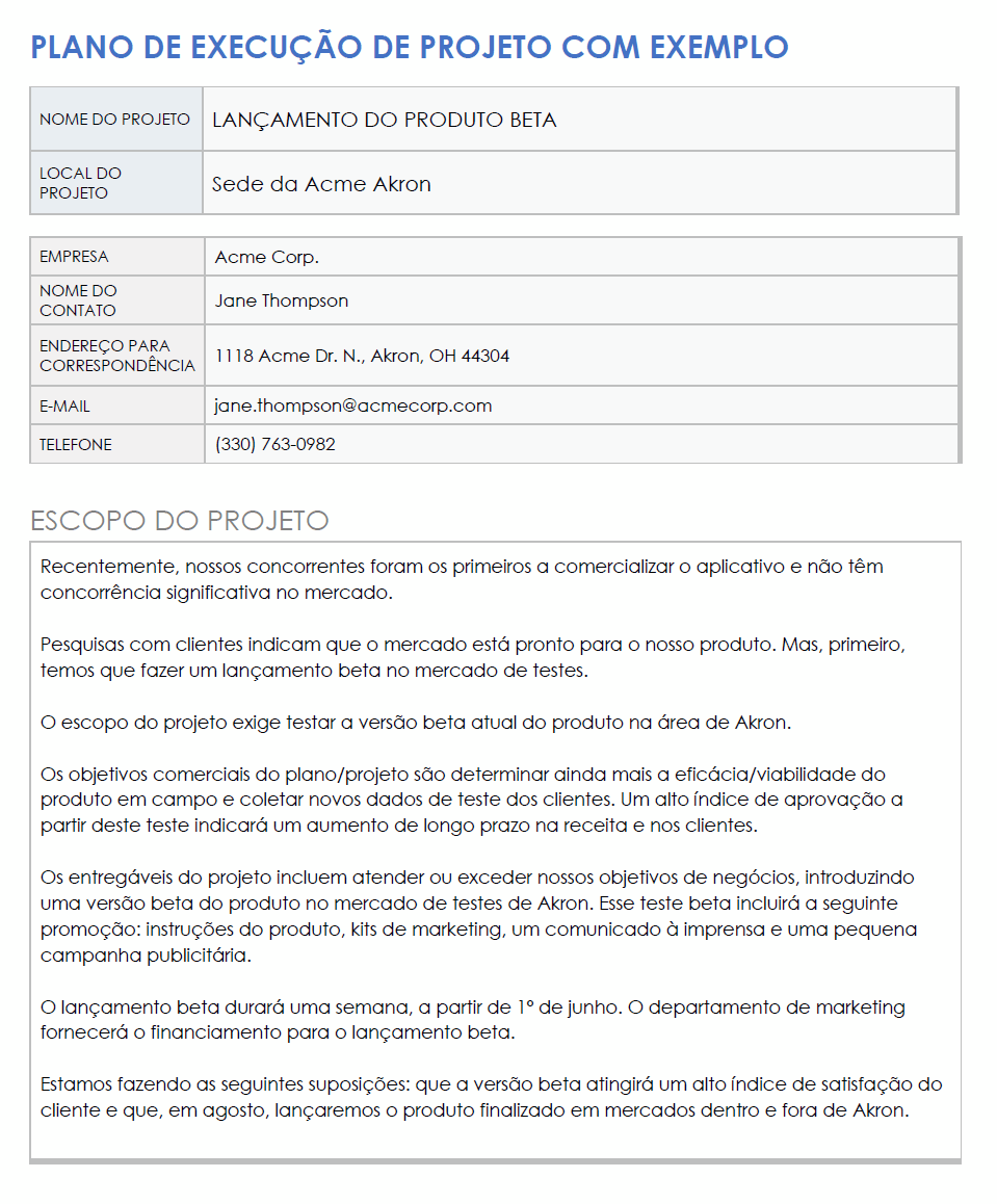 Modelos gratuitos de plano de execução de projeto | Smartsheet