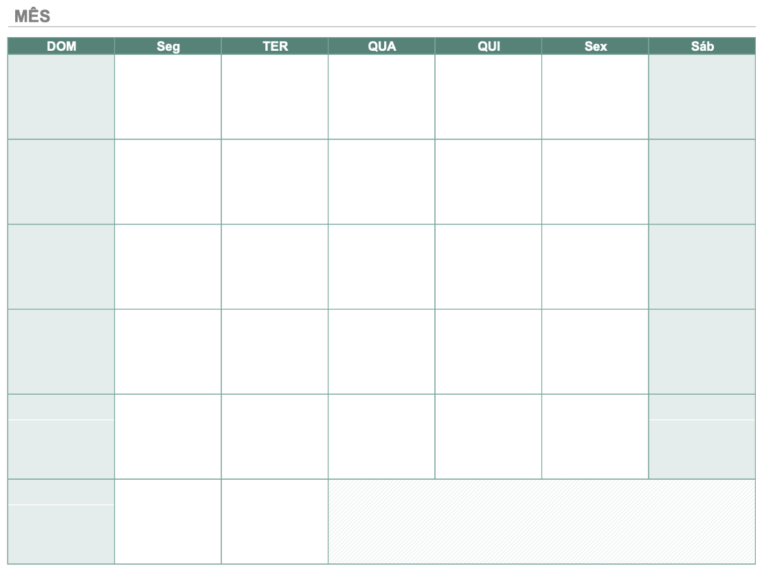 Quinze modelos gratuitos de calendários mensais de 2025 | Smartsheet