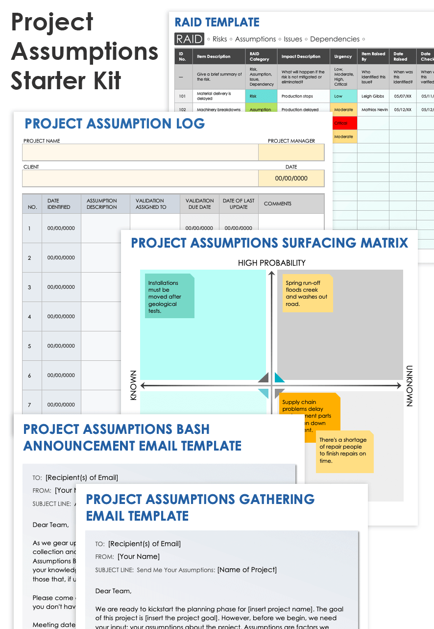 Premissas e exemplos de projeto | Smartsheet