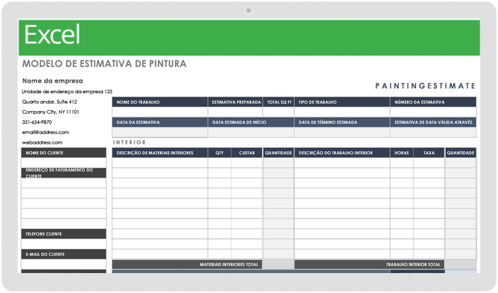 Modelos Gratuitos De Estimativas Smartsheet 3435