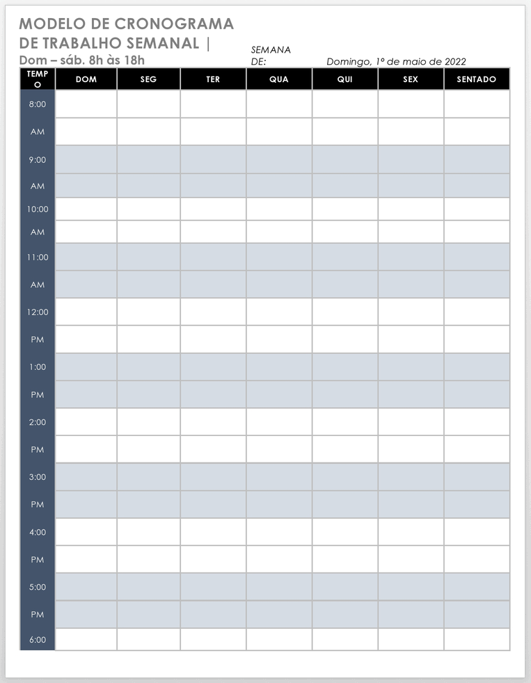 Modelos Gratuitos De Cronograma De Trabalho Para Word E Excel Smartsheet 4651