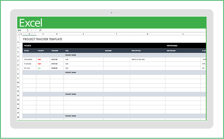 Modelos De Gerenciamento De Projeto Do Excel Gratuitos Smartsheet