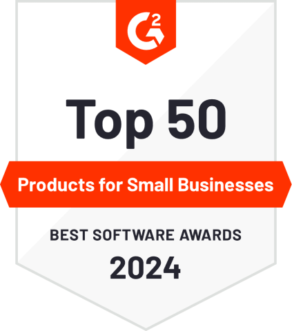 G2 Top 50 Product for Small Businesses Award 2024 logo