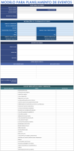 Modelo para planejadores de eventos
